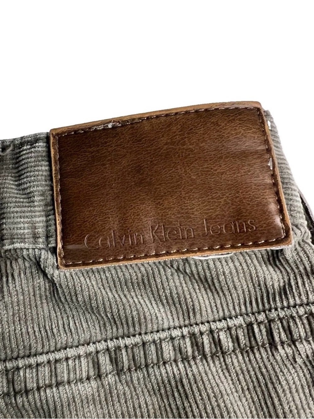Calvin Klein Men's Light Beige Corduroy Pants 36 x 30 Relaxed Straight Leg - Picture 6 of 6